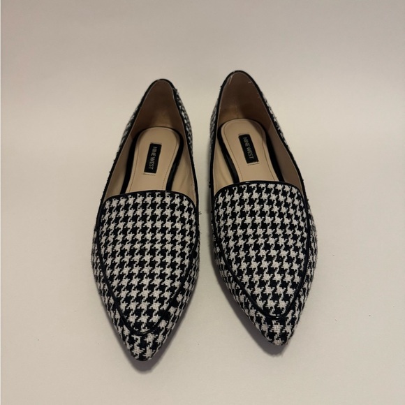 Nine West Abay Houndstooth Pointed Toe Flats - Picture 2 of 7